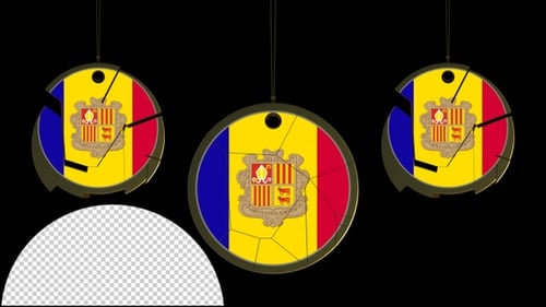 Symbol der Flagge von Andorra