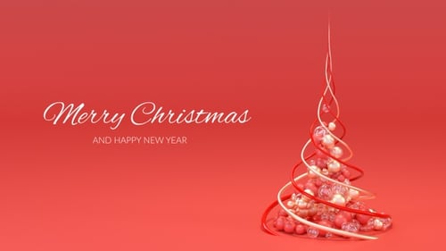 Árvore de Natal abstrata em 4K