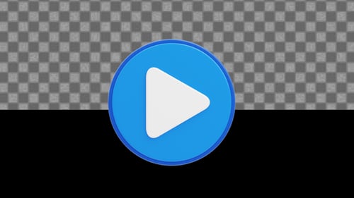 3D Play Button Animated