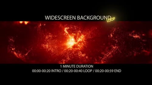 Abstract Energetic Red Particle Light Loop Background