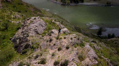 Traveler Explore New Hiking Trail