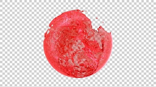 Rote Farbe Water Splash Ball V2 Alpha