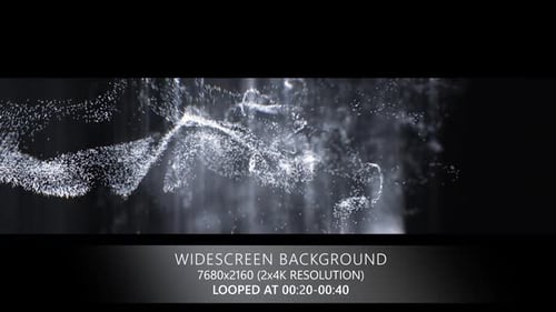 Dynamic Particle Flow Widescreen Background