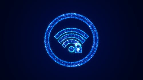 Wifi Internet Technology 3D Hologram V8