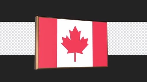 Canada Flag Alpha Animated Logo