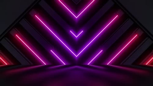 Pacote de cenas dinâmicas de néon coloridas em 4K