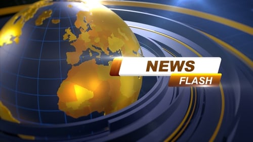 Futuristic News Flash Title for Broadcasts
