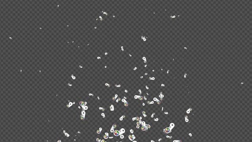 Fliegende Videospiel-Joypads auf Alpha-Kanal, Loop, Paket