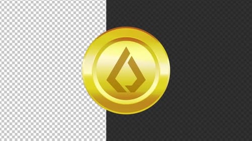 Lisk-Kryptowährung 3D-Rotation