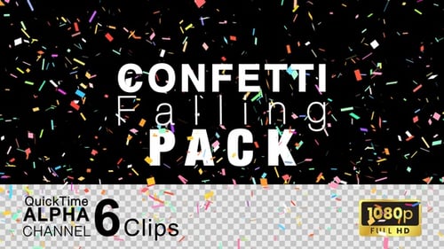 Colorful Confetti Falling Animation For Celebrations