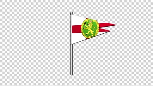 Alderney Flag Pin Alpha