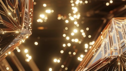 Abstrakter geometrischer Hintergrund aus Schwarzgold.