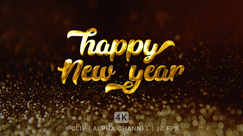 Happy New Year Text Animation