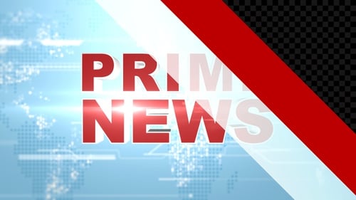 Modern 3D Prime News Title Reveal