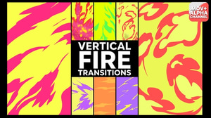 Animated Fire Transitions and Elements Pack, Transitions Motion ...