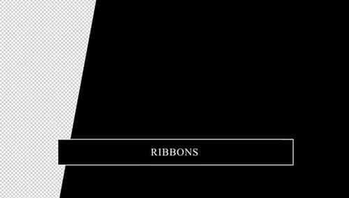 Elegant Animated Ribbon Banner Reveal with Alpha