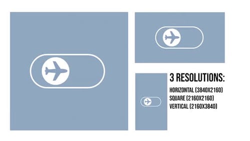Icons für den Flugzeugmodus