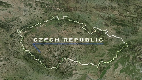Mapa Mundial da República Tcheca