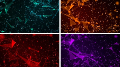 Abstract Plexus Network Digital Connection Points Animated Background