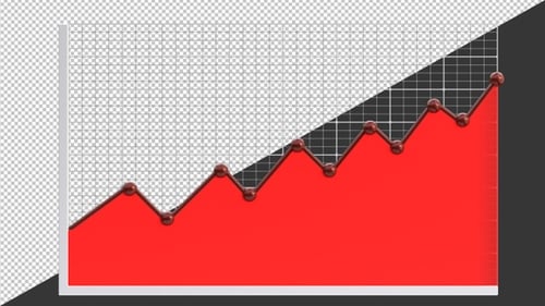 3D Red graph | Alpha Channel