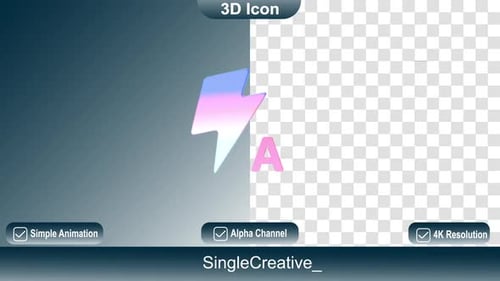3 D Icon Flash Auto Animation