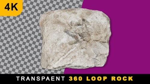 Rock 360 Rotating Loop On Transparent Background