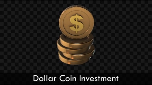 Symbol für Investitionen in Dollarmünzen | Geschäftsikone