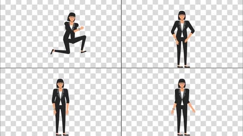 Businesswoman Character Animation Pack