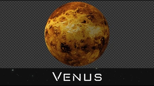 Venus Rotation Loop + Alpha Channel