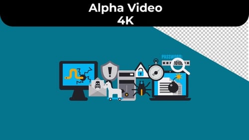 Cybersecurity Flat Design Animated Icons Explainer