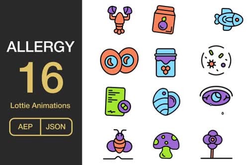 Allergy Icons Pack