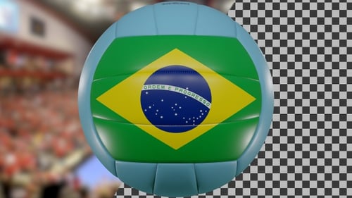 Volleyball spinning Brazil | UHD | 60fps