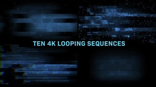 Dynamic Digital Glitch Interference Screen Overlay Effect