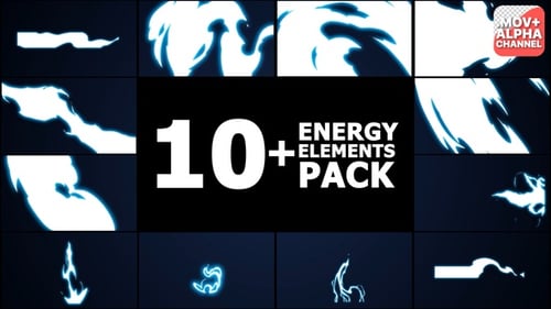 Neon Energy Elements Animation Pack for Dynamic Transitions and Reveals