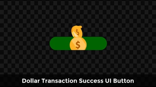 Dollar Transaction Success UI Button Animation