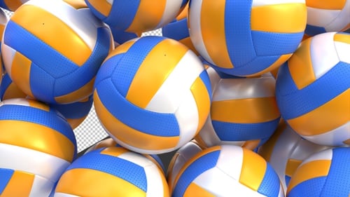 3D Volleyball | Alpha Channel