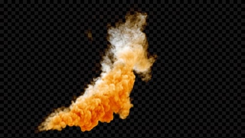 Orange Farbe Smoke V2