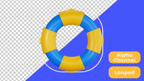 3D-Animation von Life Saver | Design und Entwicklung | Alpha Channel
