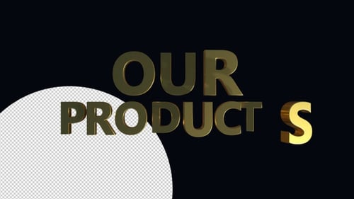 Elegant Gold 3D Kinetic Text Reveal for Corporate Titles