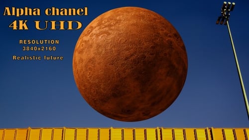 Planet Mars mit Alpha