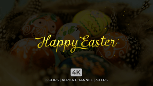 Animation de texte Joyeuses Pâques
