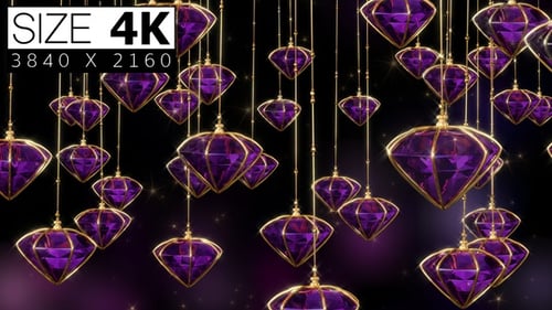 Pendentif violet 01