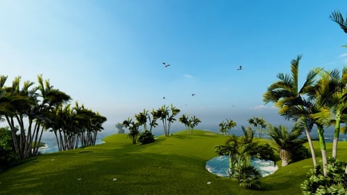 Beautiful View Of Island