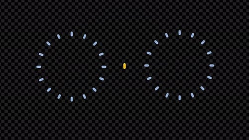 Animated Flat Design Fireworks Celebration Elements