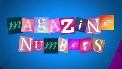 Retro Magazine Cutout Text and Number Animation