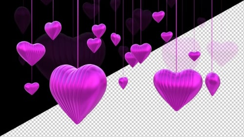 Valentines Day Transparent Background Loop