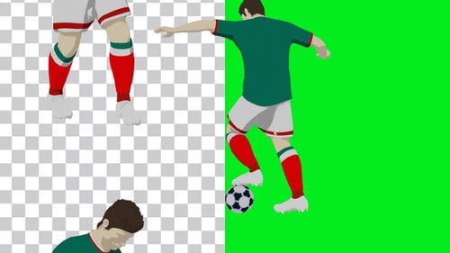 Mexico footballer animation Portrait