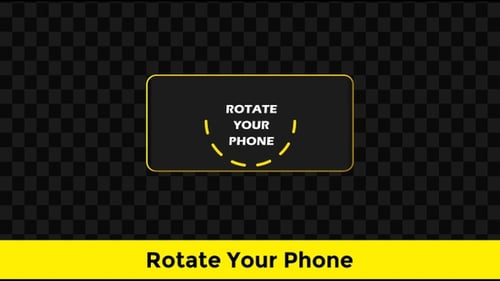 Rotate Your Phone - Clean Yellow Mobile