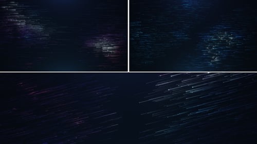 Futuristic Digital Light Streaks Background Loop