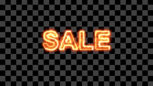 Animated Fiery Text Reveal for Sales and Discounts